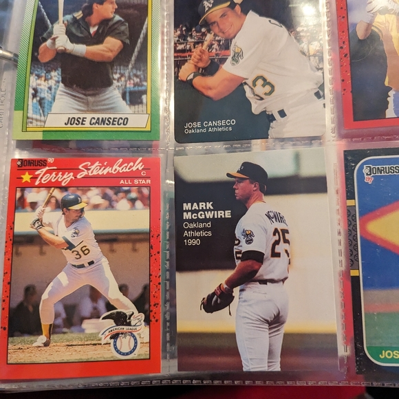 Set of 9 Baseball Cards includes Two Jose Canseco cards - Picture 6 of 8